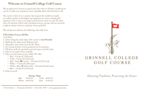 Golf Course Grinnell College Golf Course Golf Course Grinnell College Golf Course